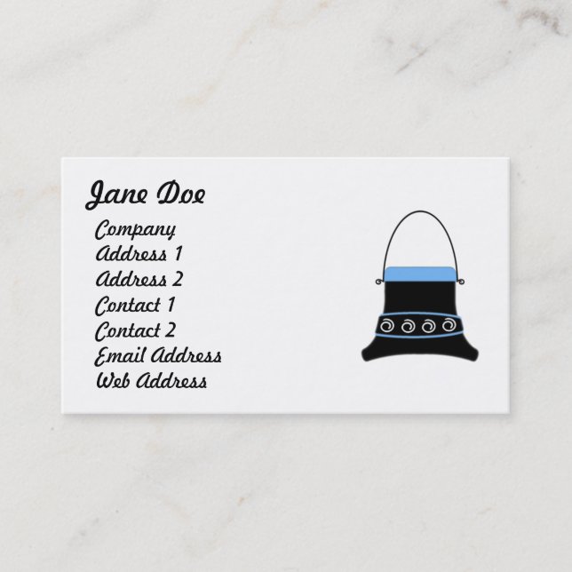 Feminine Blue Business Cards (Front)