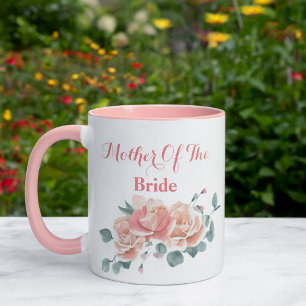 Feminine Blush mother of the bride Watercolor Mug