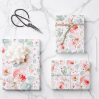 Feminine Blush Pink and White Watercolor Floral