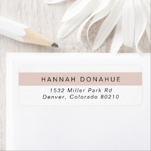 Feminine Chic Pink Small Business Return Address
