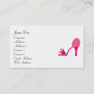 Feminine Dark Pink Business Cards
