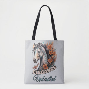 Feminine Elegance: Artistic Tattoo Design Tri-Blen Tote Bag