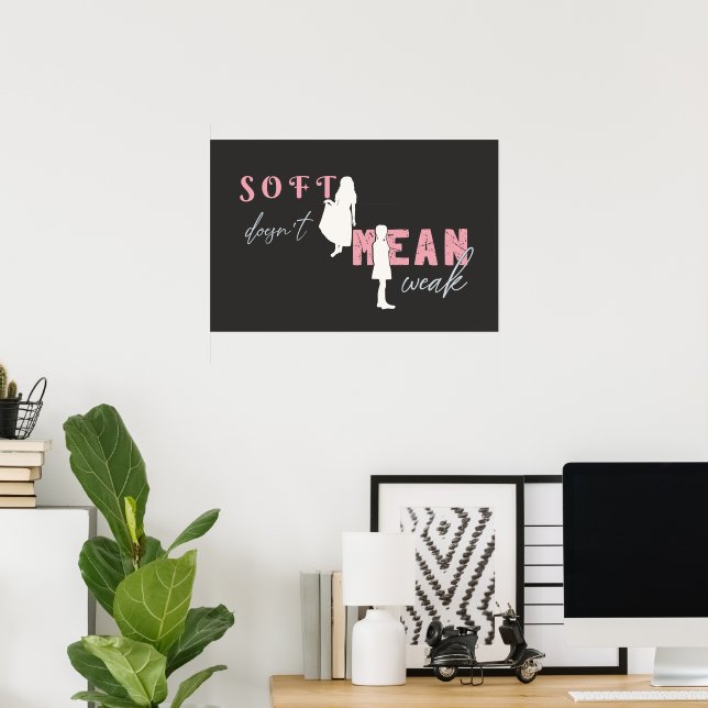 Feminine Empowerment - Modern Dark  Poster (Home Office)