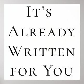Feminine Faith Wall Art – It’s Already Written 