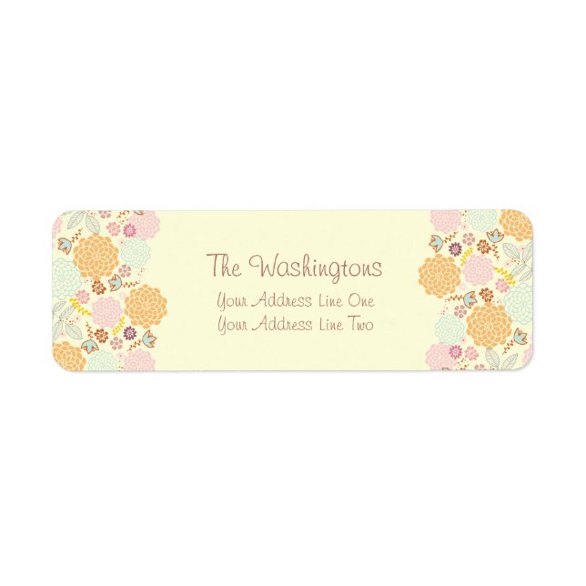 Feminine Fancy Modern Floral Personalised (Front)