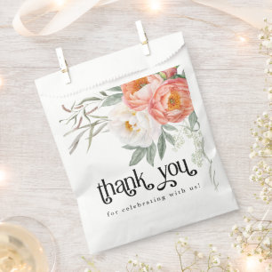 Feminine Floral Baby in Bloom Baby Shower Favour Bags