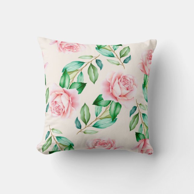 Feminine Floral Cushion (Front)