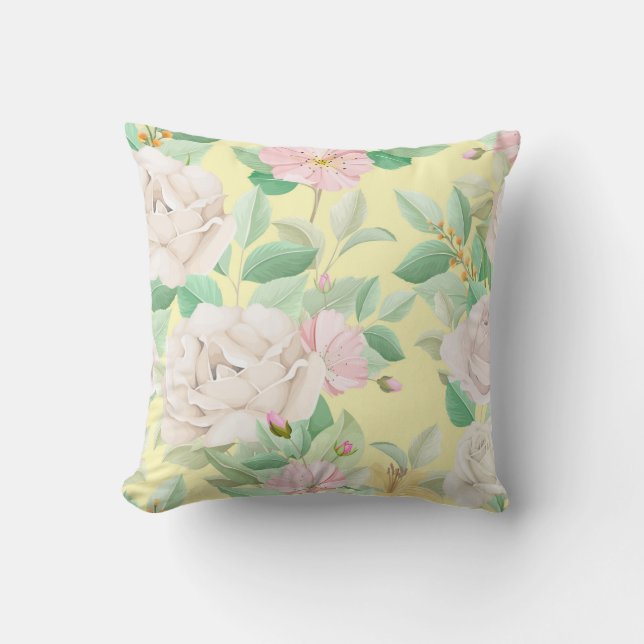 Feminine Floral Cushion (Front)