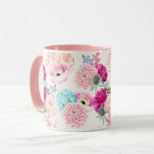 Feminine Floral Pattern Mug