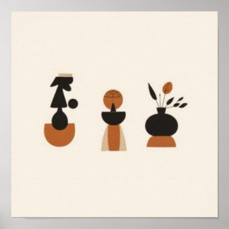 Feminine Geometric Line Art Set IX Poster