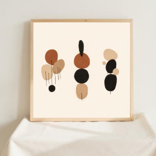 Feminine Geometric Line Art Set X Poster