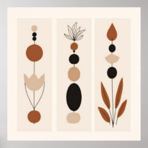 Feminine Geometric Line Art Set XX Poster