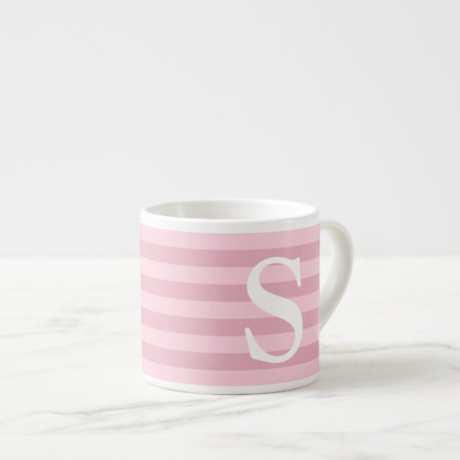 Feminine Girly Pink Pattern Espresso Cup (Front Right)