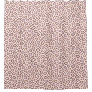 Feminine Leopard Pattern Shower Curtain