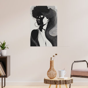 Feminine Line Poster