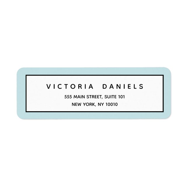 Feminine Logo | Blue | Minimal professional (Front)