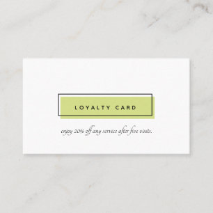 Feminine Logo   Green    Nail art day spa Loyalty Card