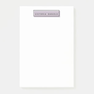 Feminine Logo Lavender  Personalised  professional Post-it Notes