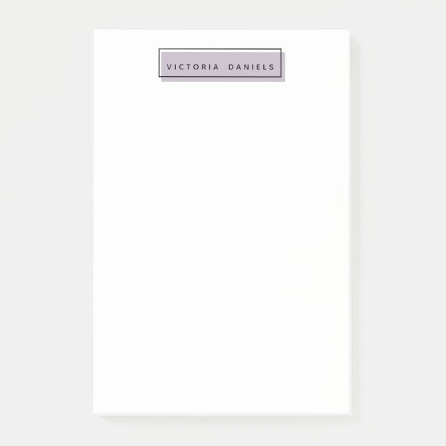 Feminine Logo Lavender  Personalised  professional Post-it Notes (Front)