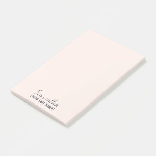 Feminine Minimalist Notepad   Dusty Sage