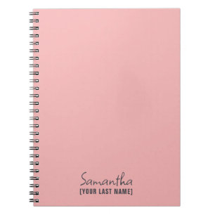 Feminine Minimalist   Rose Beige Notebook