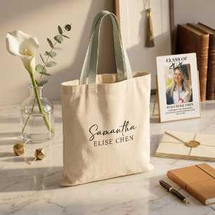 Feminine Minimalist Tote Bag Rose Beige