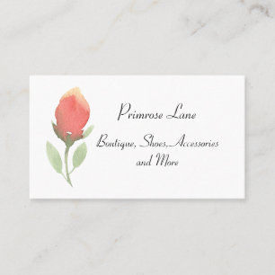 Feminine Pastel Rosebud Calling Card