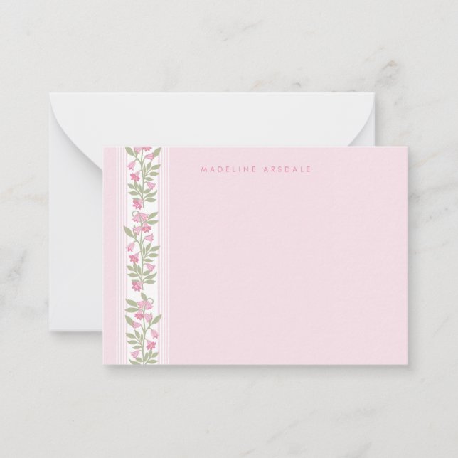 Feminine Personal Stationary Card (Front)