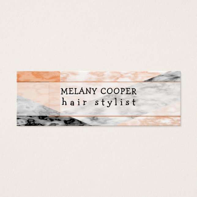 Feminine Pink, Black and White Marble Appointment (Front)