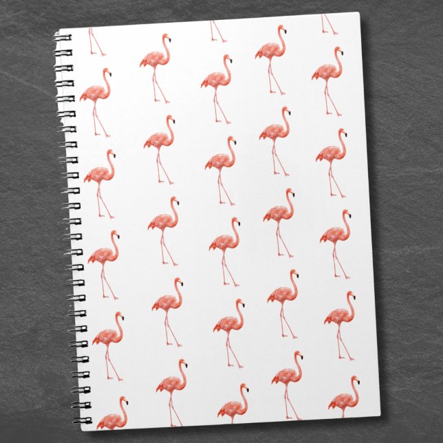 Feminine Pink Flamingo Pattern Notebook (Feminine Pink Flamingo Pattern notebook)