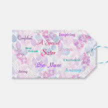 Feminine Pink Special Sister Thoughtful Heartfelt
