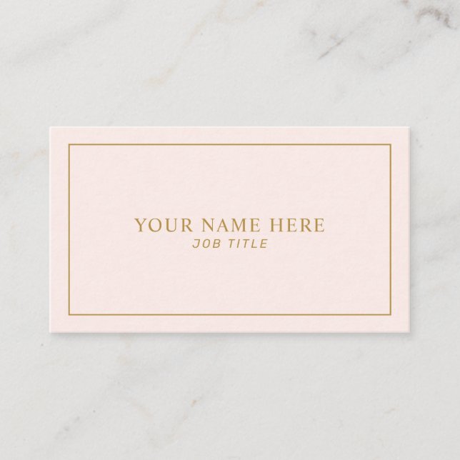 Feminine Professional Business Card Template (Front)
