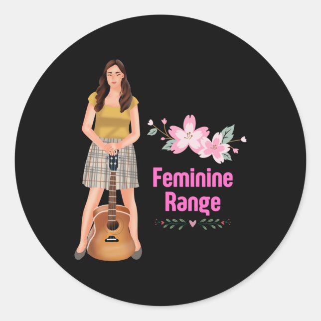 Feminine Range 4 Sticker  (Front)