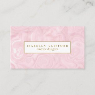 Feminine rose gold marble next appointment card