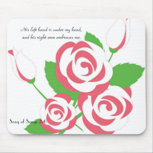 Feminine Soft Rose Mousepad