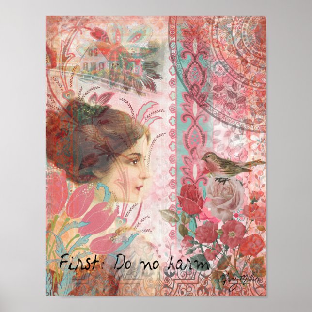 Feminine Soft Sweet Collage - First Do No Harm Poster (Front)