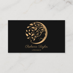 feminine spiritual woman life coach tree of life business card