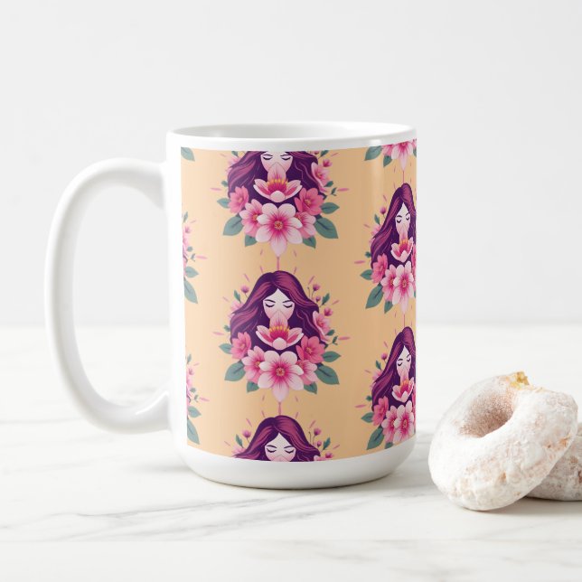 Feminine Strength & Beauty Coffee Cup (With Donut)
