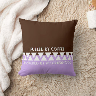 Feminine Striped Typography | Coffee Mum Quote Cushion