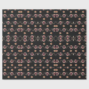 Feminine Surrealism in Warm Tones Wrapping Paper