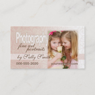 Feminine Swirls Business Card