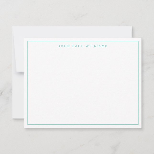 Feminine Tiffany Modern Professional Thin Border Card (Front)