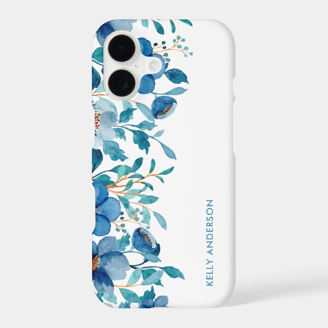 Feminine Trendy Monogrammed Botanical  (Back)