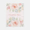 Feminine Watercolor Blush Roses Baby Girl Nursery