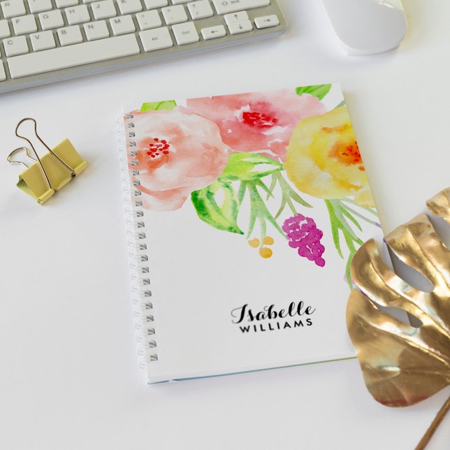 Feminine Watercolor Floral Notebook (Creator Uploaded)