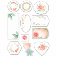 Feminine Watercolor Floral Scrapbook