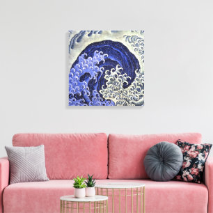 Feminine Wave Hokusai Canvas Print