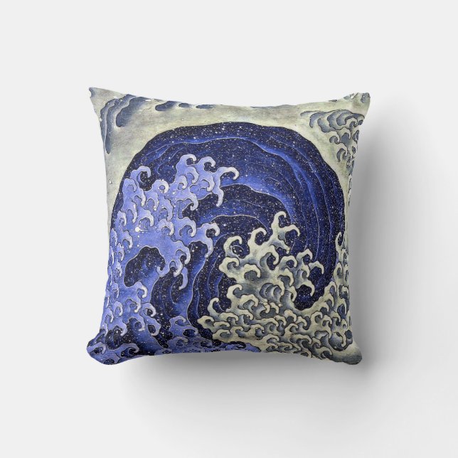 Feminine Wave | Hokusai | Cushion (Front)
