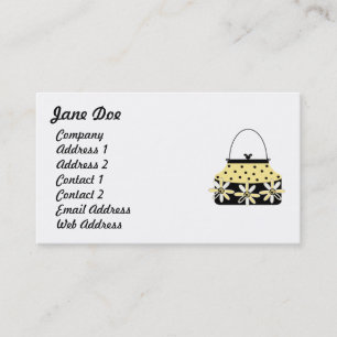 Feminine Yellow Business Cards