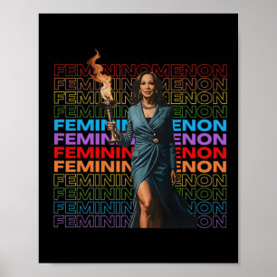 Femininomenon Funny Kamala Harris Poster